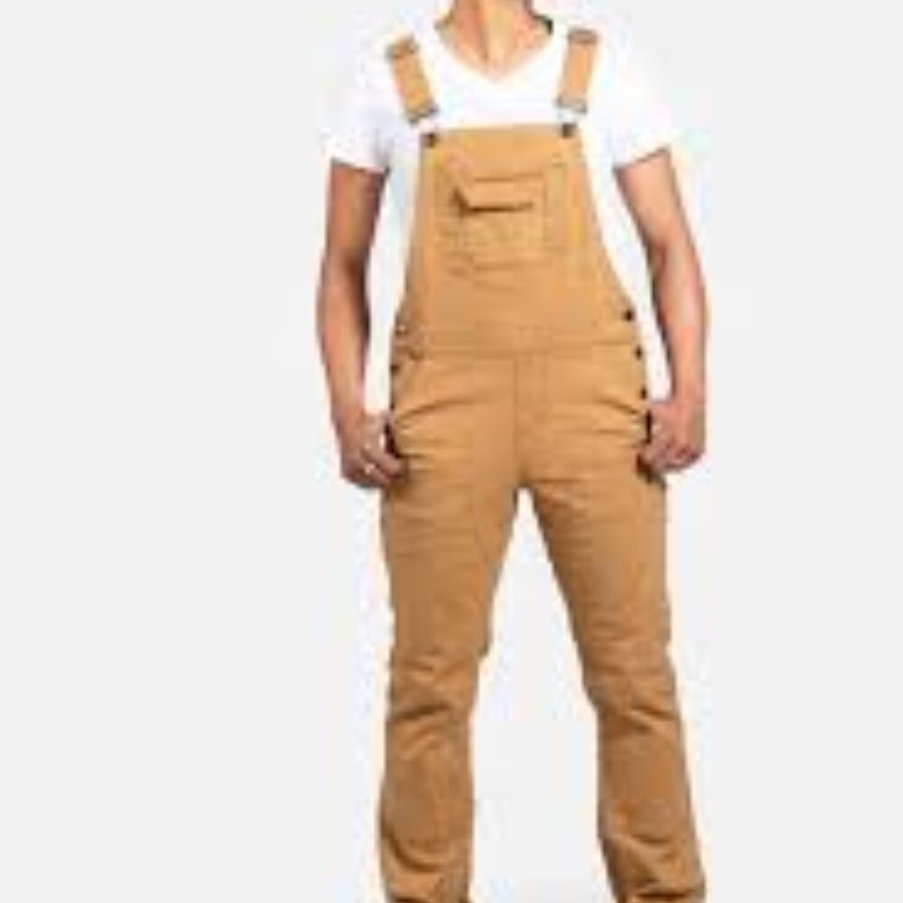 Dovetail Freshley Overalls in Saddle Brown Canvas
